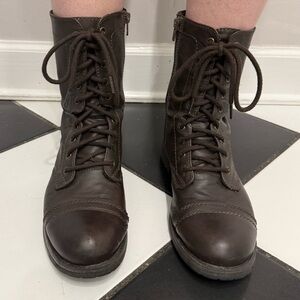 Target Dark Brown Combat Boots